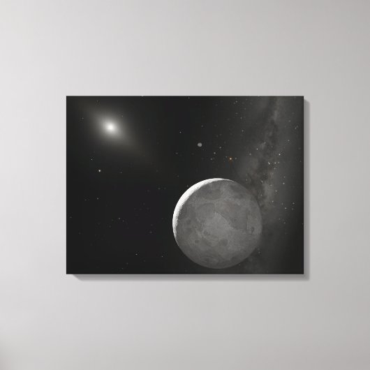 Kunstkunstenaarsconcept Kuiper Belt object Canvas Afdruk (Voorkant)