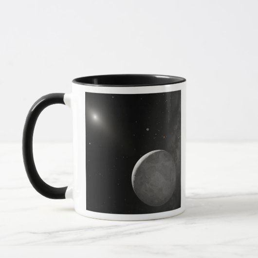 Kunstkunstenaarsconcept Kuiper Belt object Mok (Links)