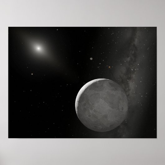 Kunstkunstenaarsconcept Kuiper Belt object Poster (Voorkant)