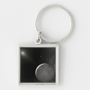 Kunstkunstenaarsconcept Kuiper Belt object Sleutelhanger