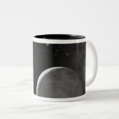 Kunstkunstenaarsconcept Kuiper Belt object Tweekleurige Koffiemok (Voorkant rechts)