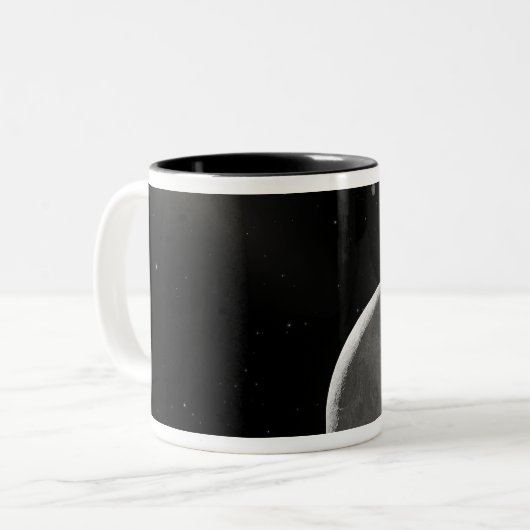 Kunstkunstenaarsconcept Kuiper Belt object Tweekleurige Koffiemok (Voorkant links)