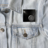 Kunstkunstenaarsconcept Kuiper Belt object Vierkante Button 5,1 Cm (In situ)