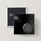 Kunstkunstenaarsconcept Kuiper Belt object Vierkante Button 5,1 Cm (Voorkant /achterkant)
