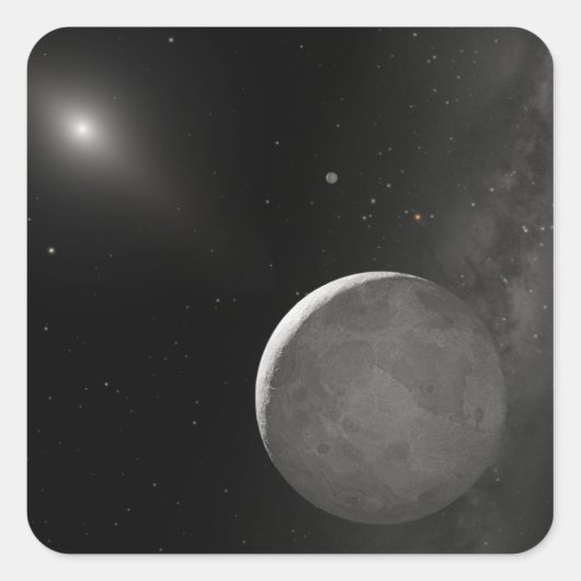 Kunstkunstenaarsconcept Kuiper Belt object Vierkante Sticker (Voorkant)