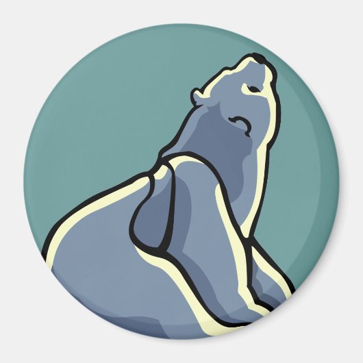 Kunstkunstfoto's van Arctic Fridge Magnet Polar Be (Voorkant)