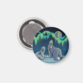 Kunstkunstfoto's van Arctic Fridge Magnet Polar Be (Voorkant / Achterkant)