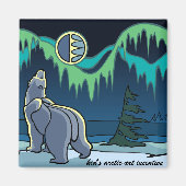 Kunstkunstfoto's van Arctic Fridge Magnet Polar Be (Voorkant)