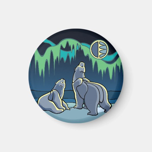 Kunstkunstfoto's van Arctic Fridge Magnet Polar Be (Voorkant)