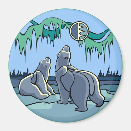 Kunstkunstfoto's van Arctic Fridge Magnet Polar Be (Voorkant)