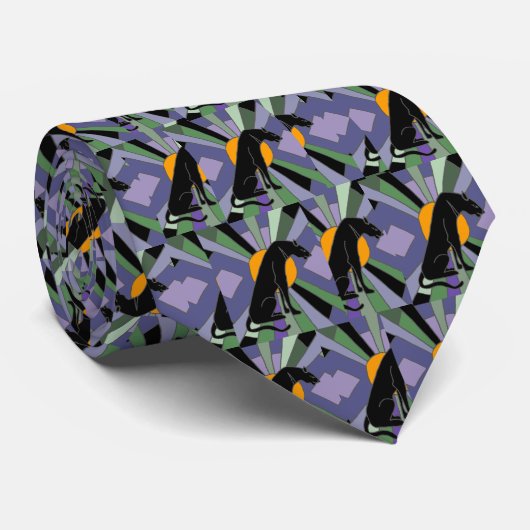 Kunstkunstontwerp voor kunstwerk stropdas (Opgerold)