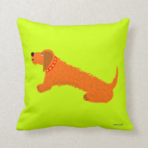 Kunstkussen: Dachshund Dog. Sause Dog. Digory Kussen