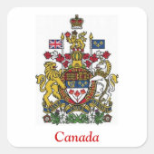 Kunstlaan van Canada Vierkante Sticker (Voorkant)