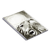 Kunstlaptop voor kleine lettertjes met achtergrond notitieboek (Rechterzijde)