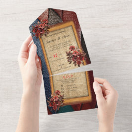 Kunstleer Textuur Kunst design All In One Uitnodiging
