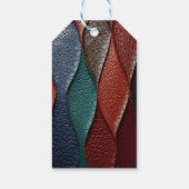 Kunstleer Textuur Kunst design Cadeaulabel (Achterkant)