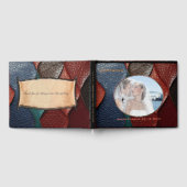 Kunstleer Textuur Kunst design Gastenboek (Volledig)