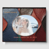 Kunstleer Textuur Kunst design Gastenboek (Voorkant)