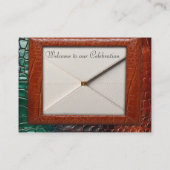 Kunstleer Textuur Kunst design Informatiekaartje (Achterkant)