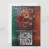 Kunstleer Textuur Kunst design Kaart (Achterkant)