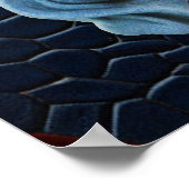 Kunstleer Textuur Kunst design Poster (Hoek)