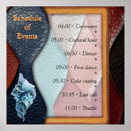 Kunstleer Textuur Kunst design Poster