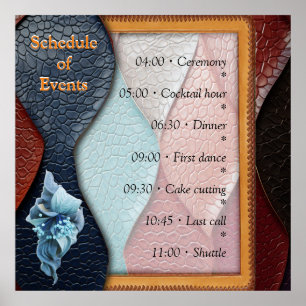 Kunstleer Textuur Kunst design Poster