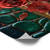 Kunstleer Textuur Kunst design Poster (Hoek)