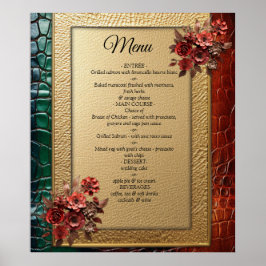 Kunstleer Textuur Kunst design Poster