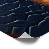 Kunstleer Textuur Kunst design Poster (Hoek)