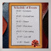 Kunstleer Textuur Kunst design Poster (Voorkant)