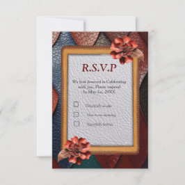 Kunstleer Textuur Kunst design RSVP Kaartje