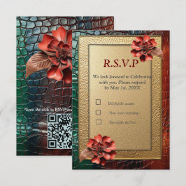 Kunstleer Textuur Kunst design RSVP Kaartje