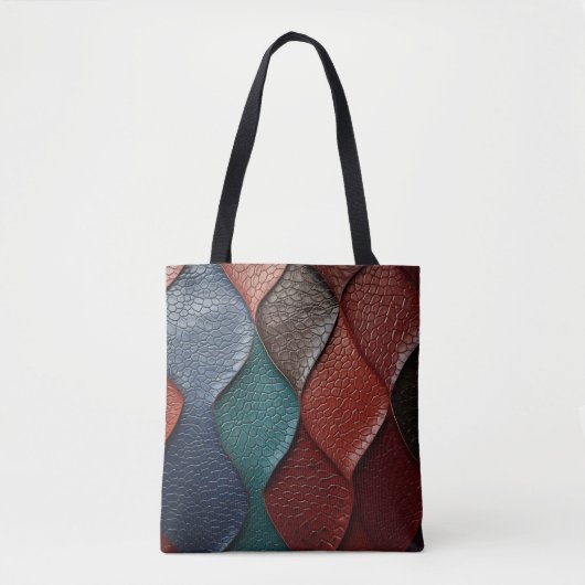 Kunstleer Textuur Kunst design Tote Bag (Voorkant)