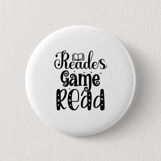 Kunstleeslezen lezen lezen Game lezen Ronde Button 5,7 Cm (Voorkant)