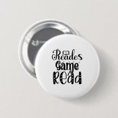 Kunstleeslezen lezen lezen Game lezen Ronde Button 5,7 Cm (Voorkant /achterkant)
