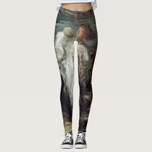 Kunstleggings "Moeder met kind" Leggings (Voorkant)