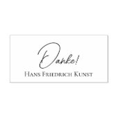 Künstler Dankeschön-Stempel Rubberstempel (Afrduk)