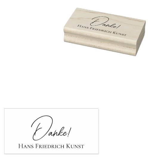 Künstler Dankeschön-Stempel Rubberstempel (Gestempeld)