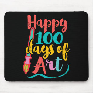 Kunstleraar 100 dagen van de school - 100 dagen va muismat