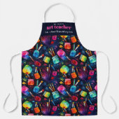 Kunstleraar | Als een gewone leraar Monogram Schort (Voorkant)