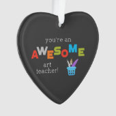 Kunstleraar appreciatiedag verf penseel, Geweldige Ornament (voorkant)