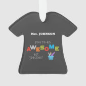 Kunstleraar appreciatiedag verf penseel, Geweldige Ornament (achterkant)