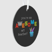 Kunstleraar appreciatiedag verf penseel, Geweldige Ornament (voorkant)