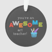 Kunstleraar appreciatiedag verf penseel, Geweldige Ornament (voorkant)