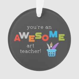 Kunstleraar appreciatiedag verf penseel, Geweldige Ornament