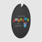 Kunstleraar appreciatiedag verf penseel, Geweldige Ornament (voorkant)