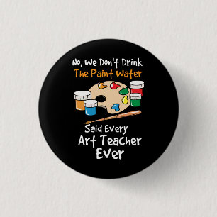 Kunstleraar artiest ronde button 3,2 cm