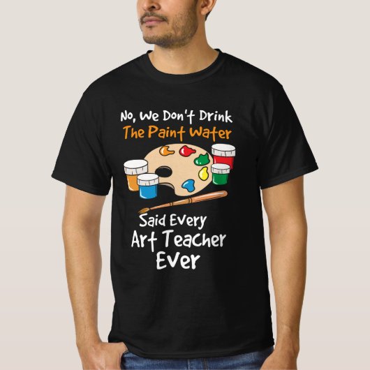 Kunstleraar artiest t-shirt (Voorkant)