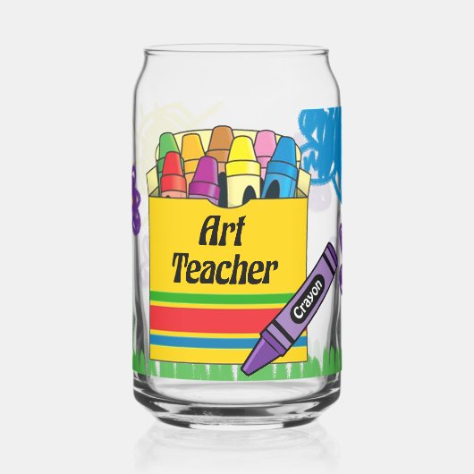 Kunstleraar Blikvorm Glas (Links)